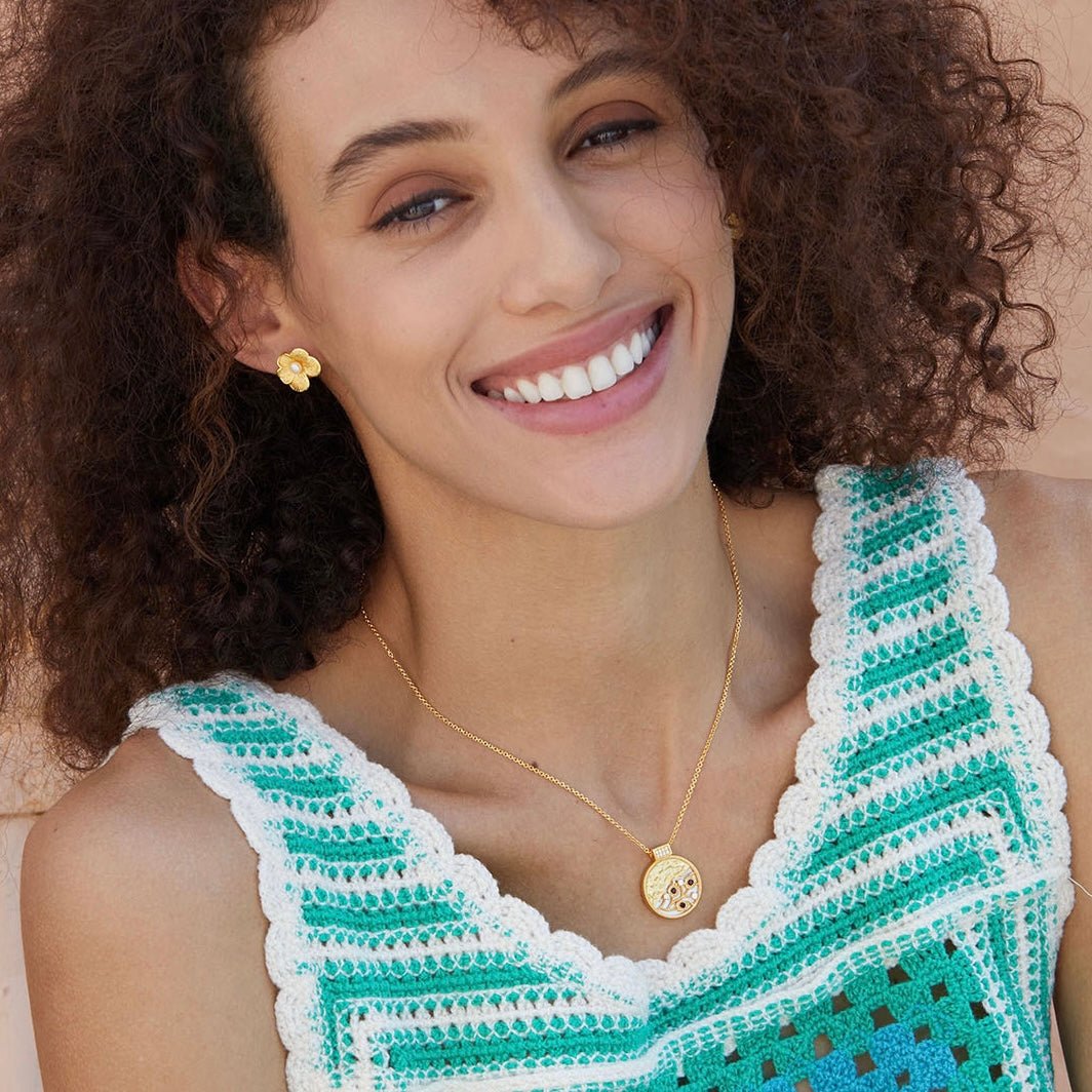 Petal Pearl Studs - Pure Gems & Stones Store: Awakened Days