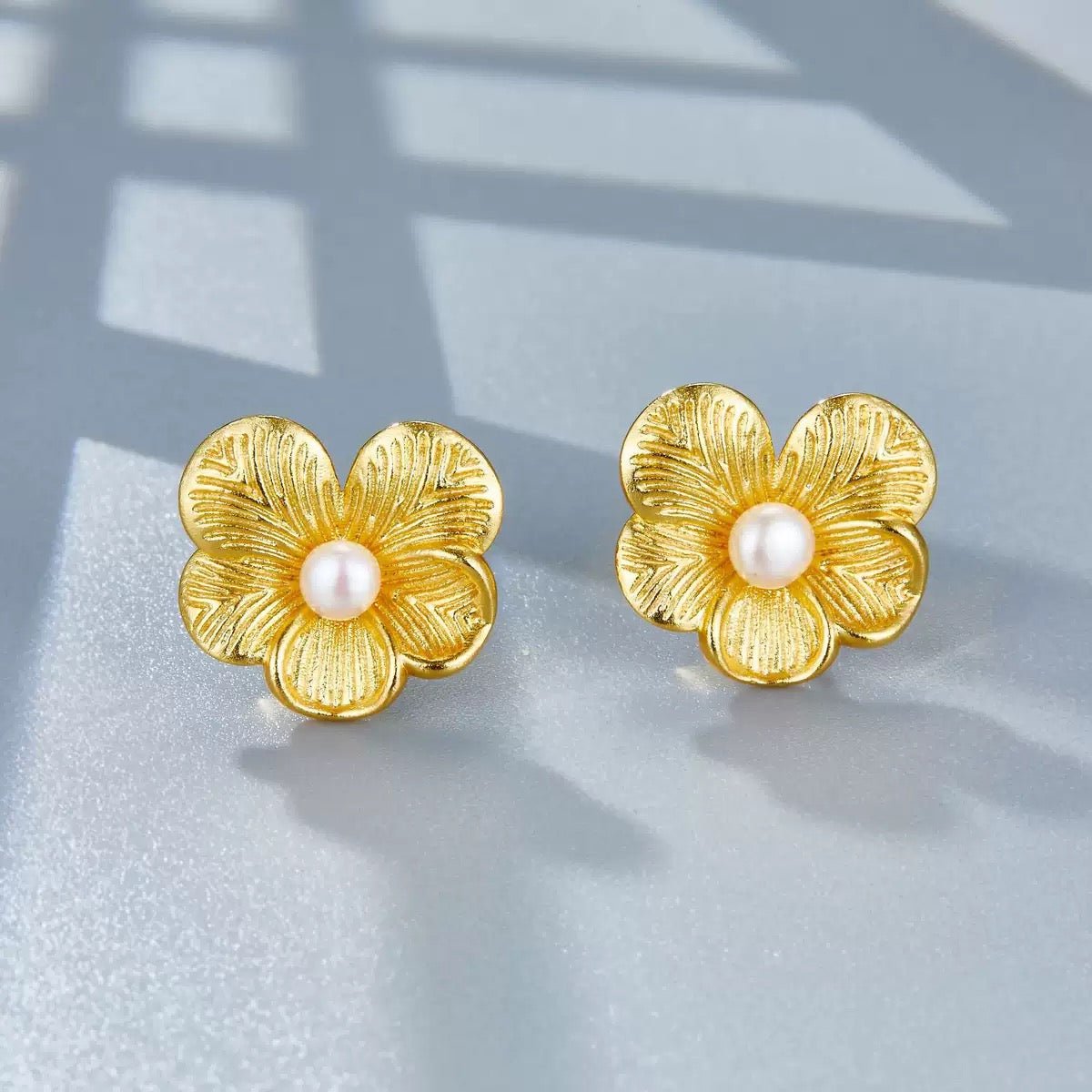 Petal Pearl Studs - Pure Gems & Stones Store: Awakened Days