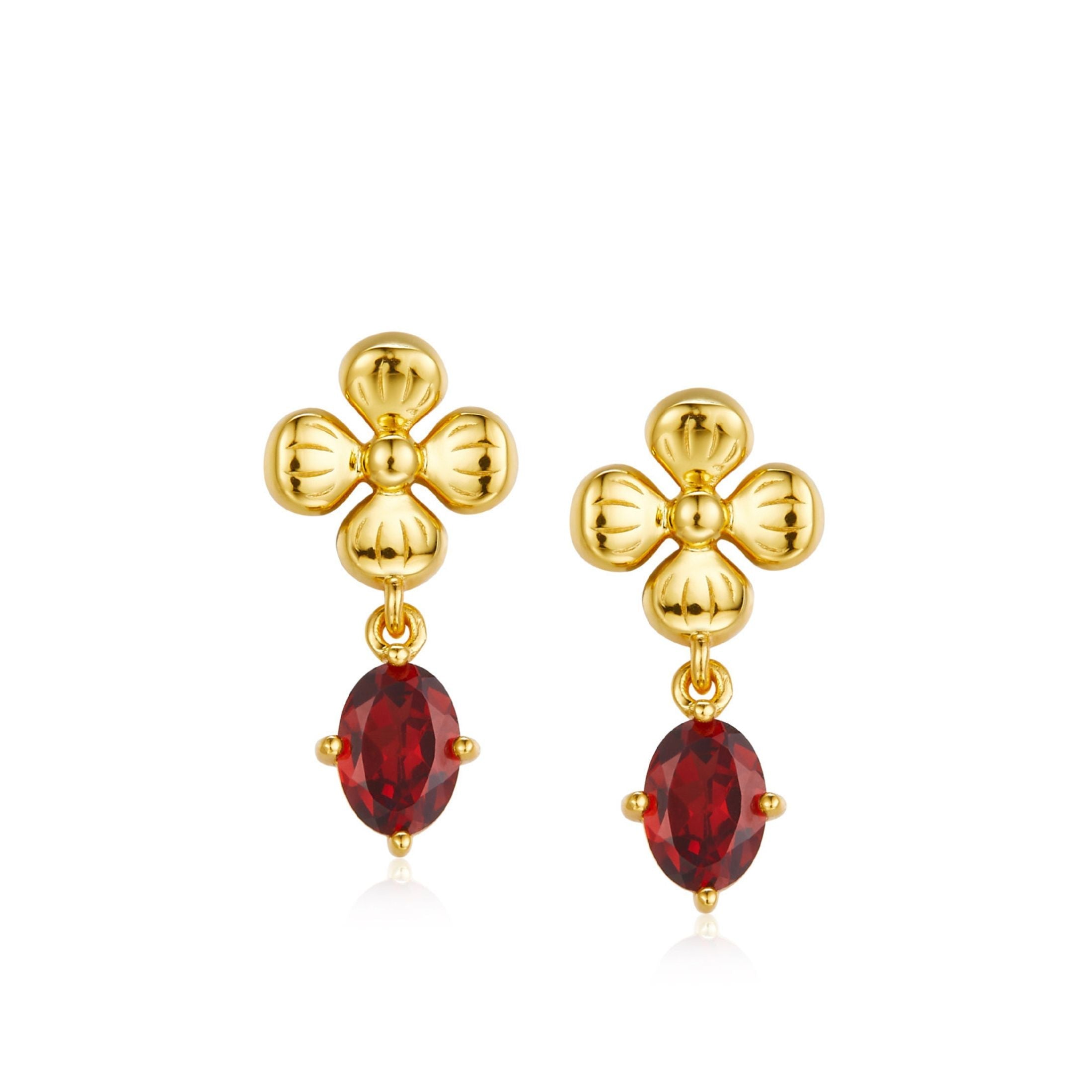 Rouge Fleur Earrings - Pure Gems & Stones Store: Awakened Days