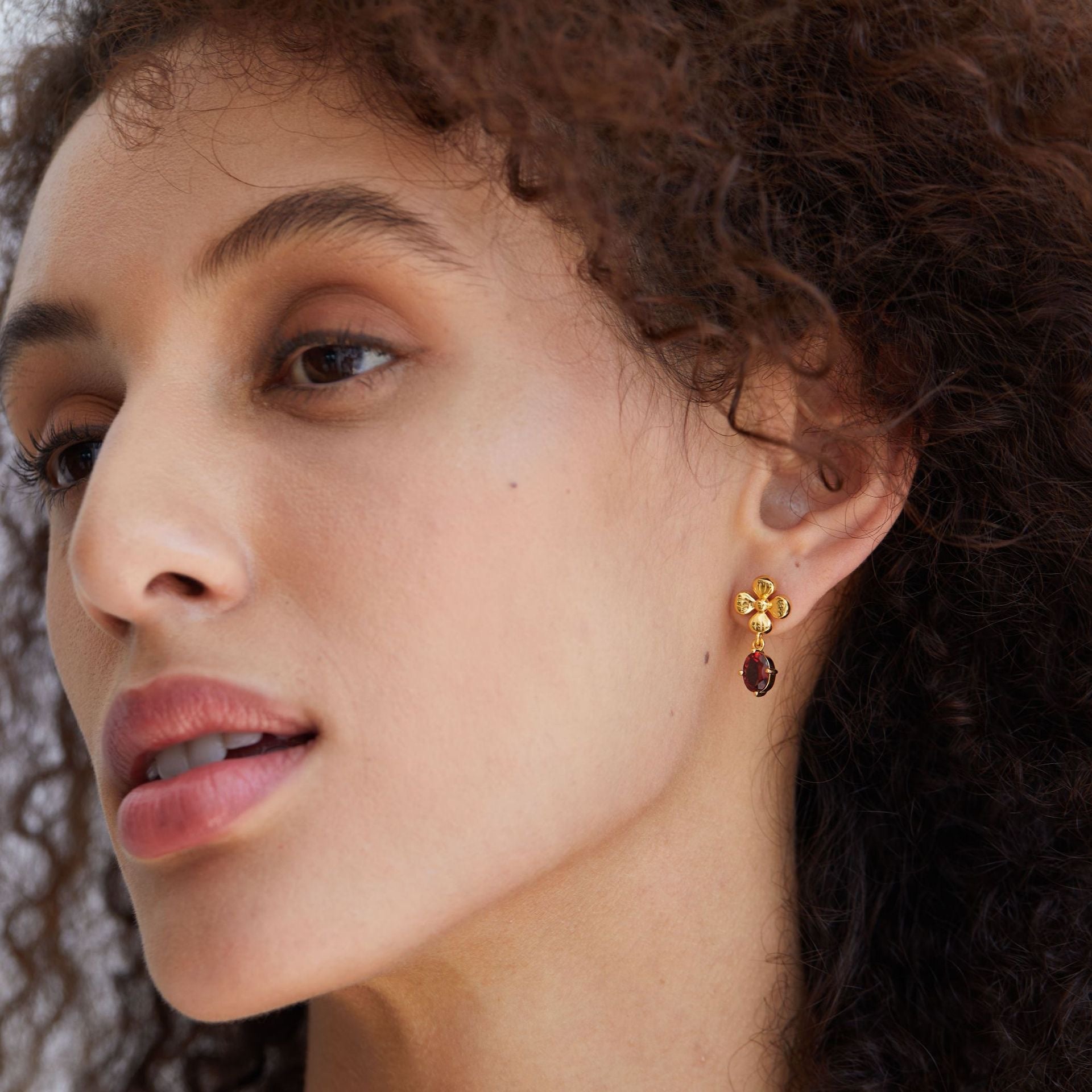 Rouge Fleur Earrings - Pure Gems & Stones Store: Awakened Days