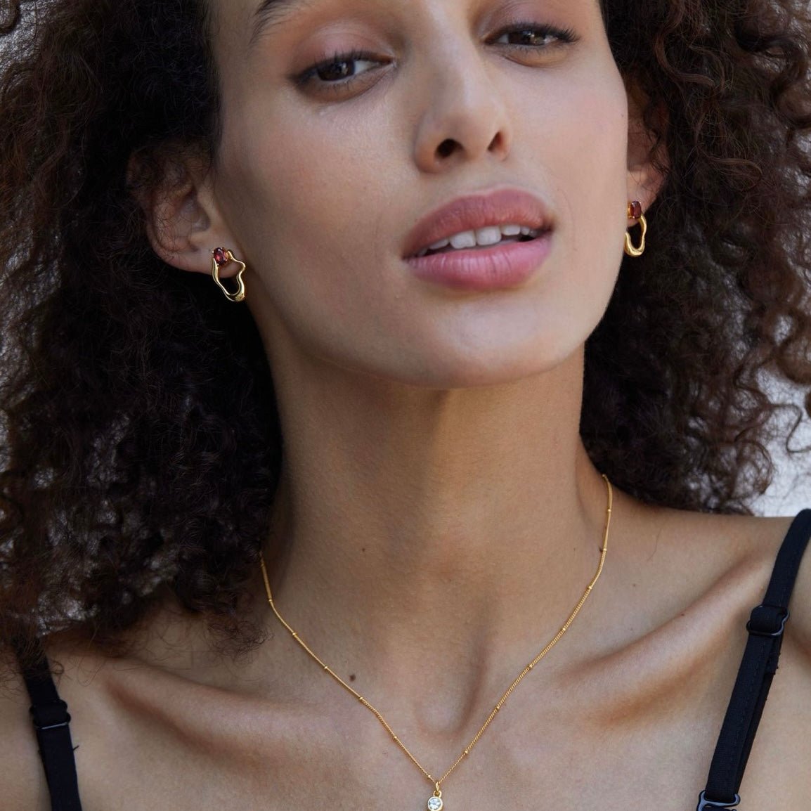 Rouge Wave Earrings - Pure Gems & Stones Store: Awakened Days