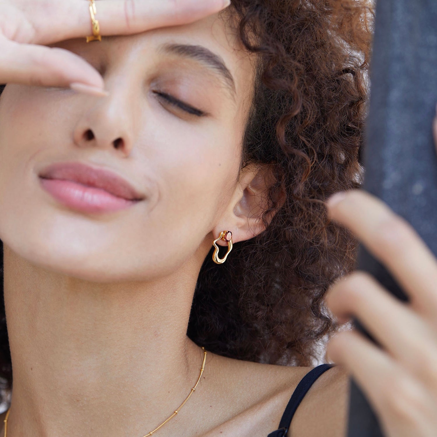 Rouge Wave Earrings - Pure Gems & Stones Store: Awakened Days