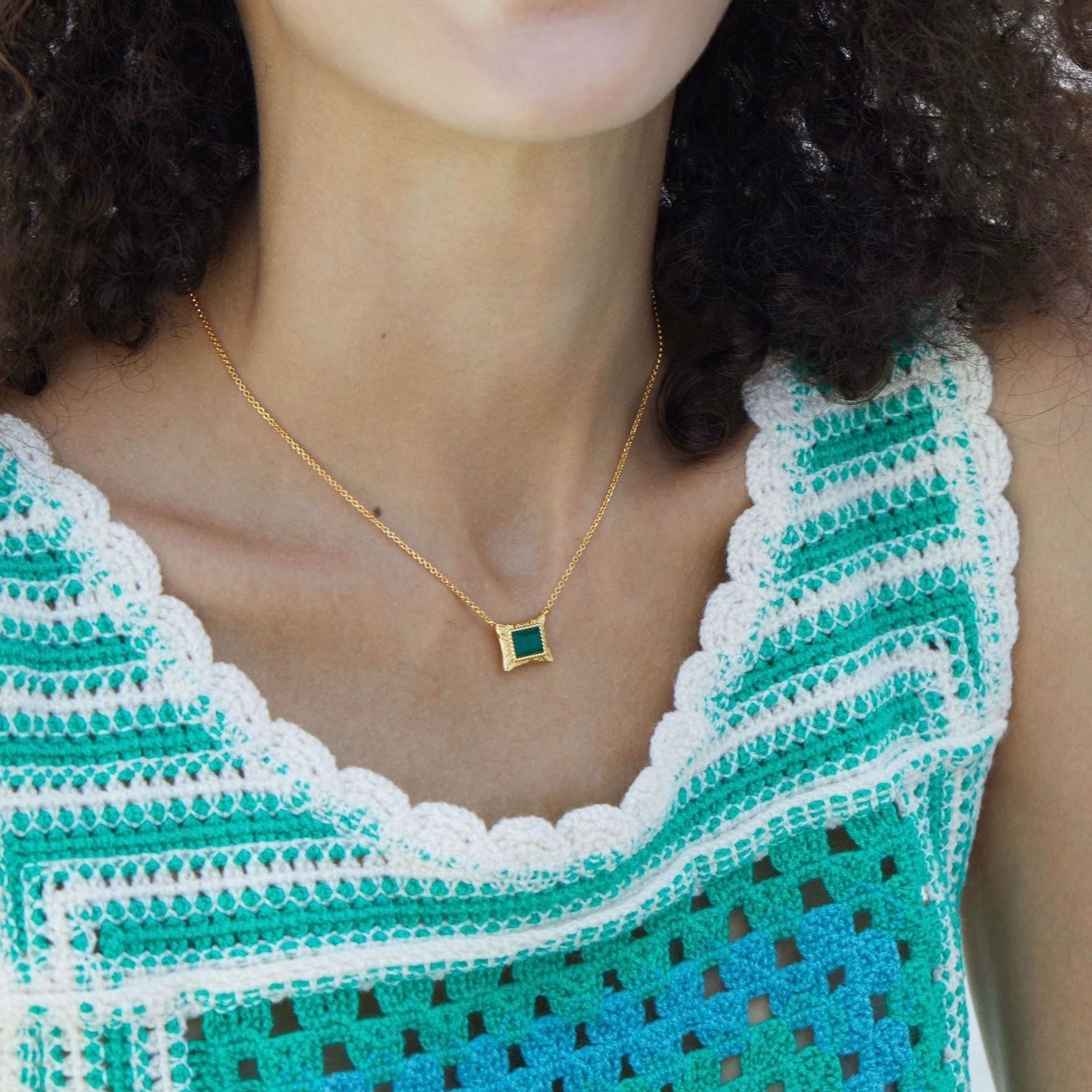 Sahara Green Necklace - Pure Gems & Stones Store: Awakened Days