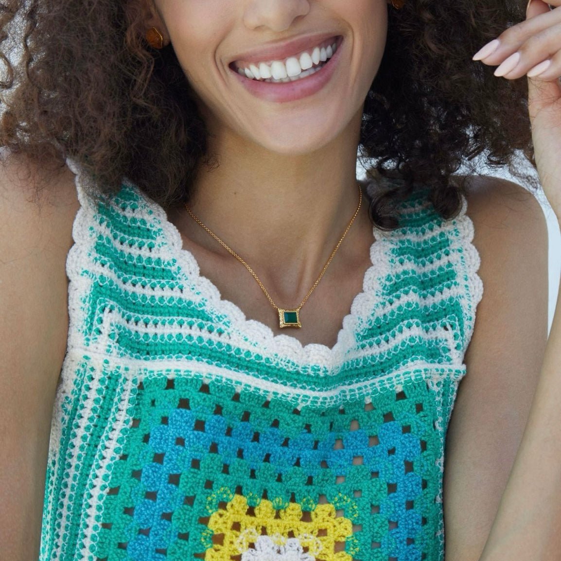 Sahara Green Necklace - Pure Gems & Stones Store: Awakened Days