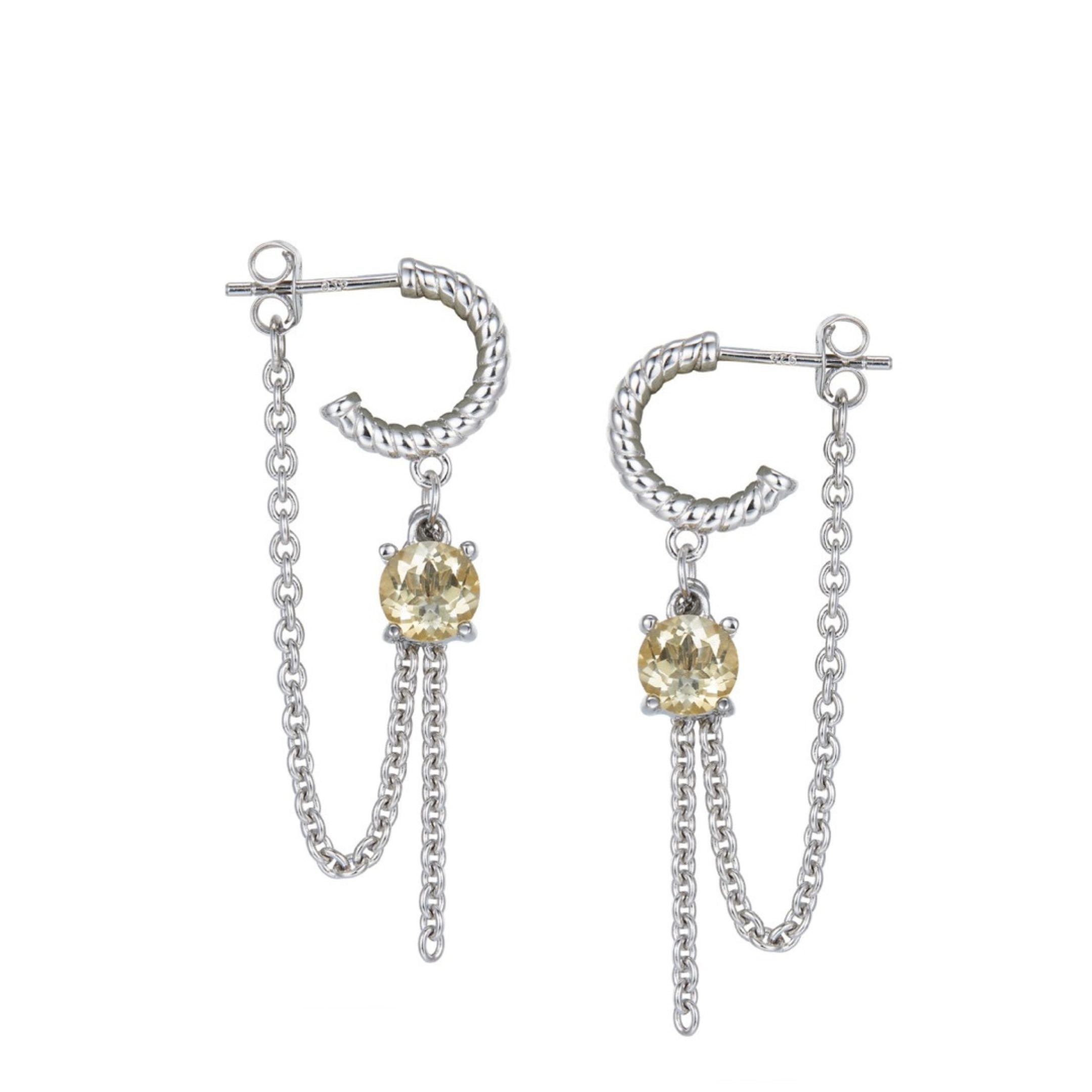 Sillage d’Argent Earrings - Pure Gems & Stones Store: Awakened Days