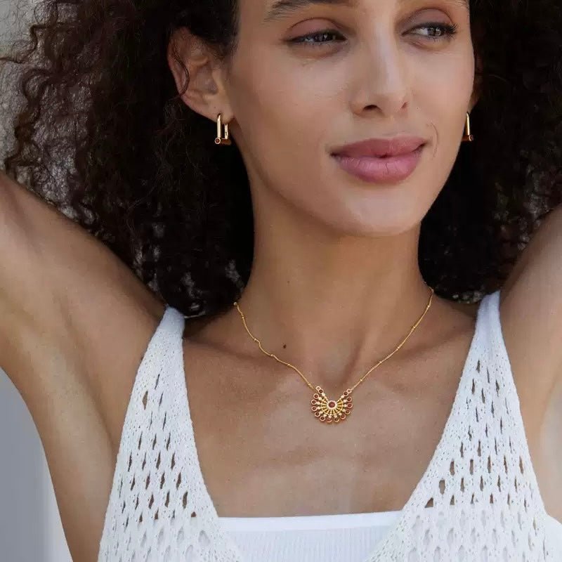 Solstice Medallion Necklace - Pure Gems & Stones Store: Awakened Days