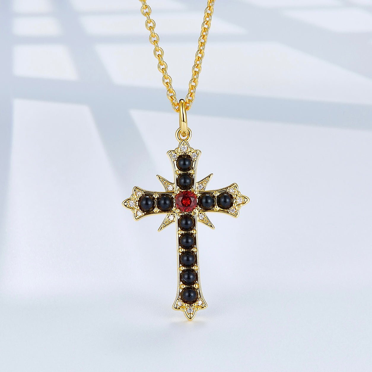 Sovereign Cross Necklace - Pure Gems & Stones Store: Awakened Days