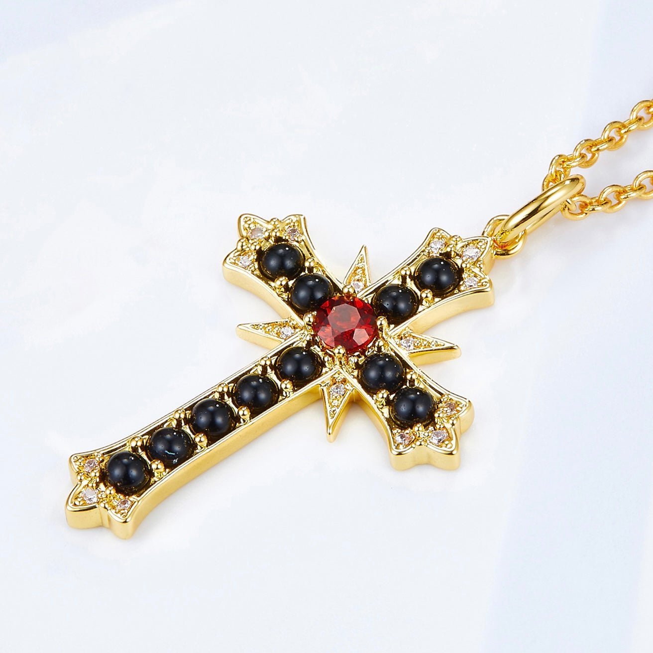 Sovereign Cross Necklace - Pure Gems & Stones Store: Awakened Days