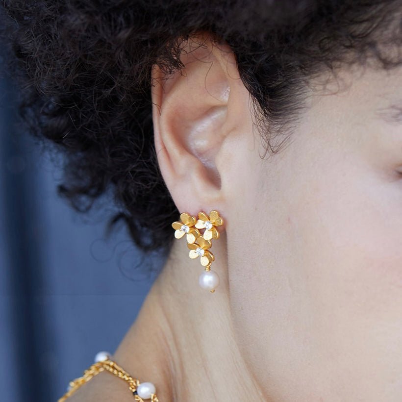 Trèfle d’Or Earrings - Pure Gems & Stones Store: Awakened Days