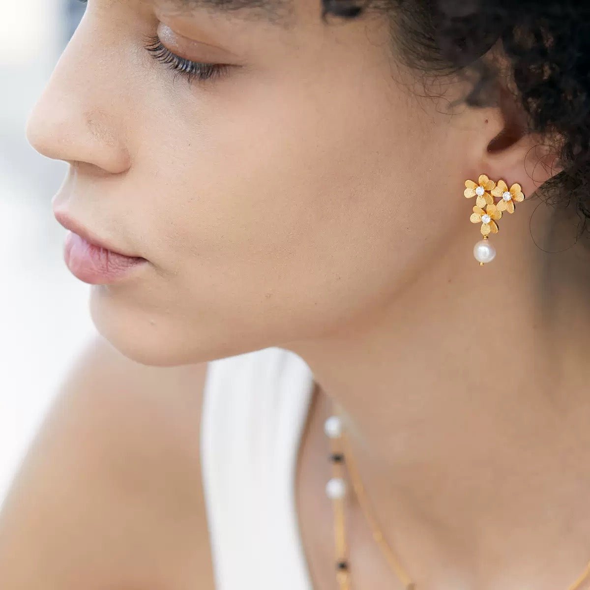 Trèfle d’Or Earrings - Pure Gems & Stones Store: Awakened Days