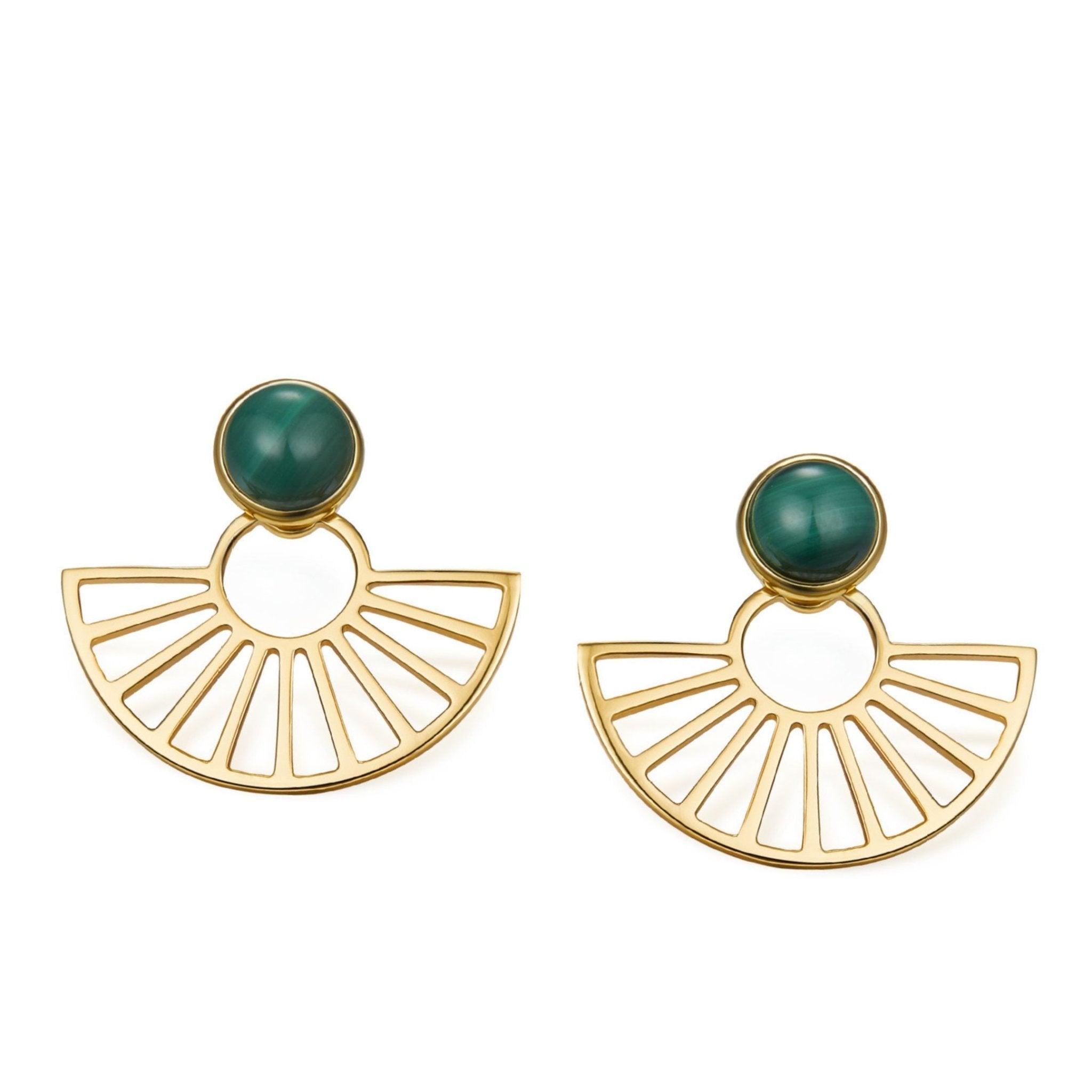 Zen Fan Earrings - Pure Gems & Stones Store: Awakened Days