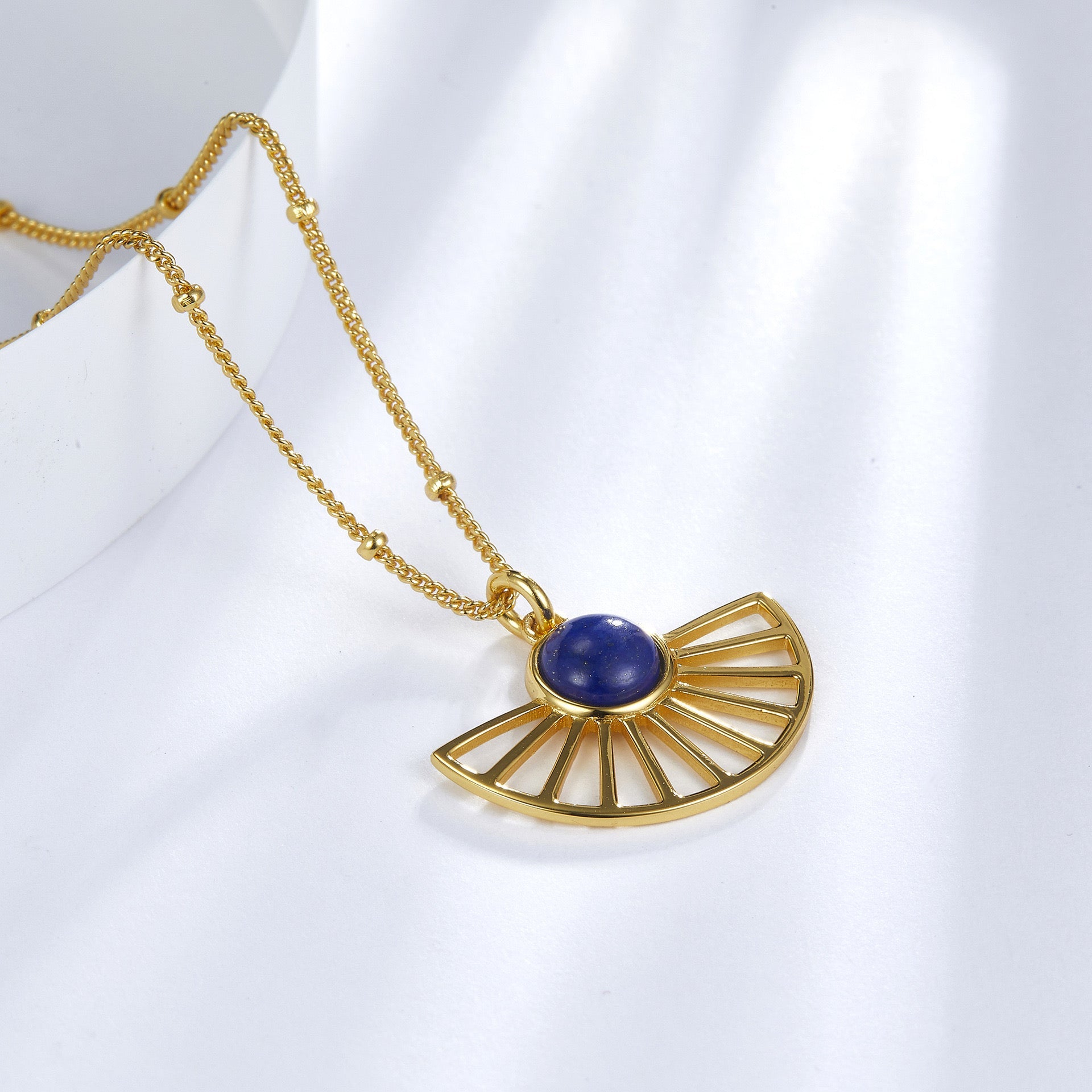 Zen Fan Necklace - Pure Gems & Stones Store: Awakened Days